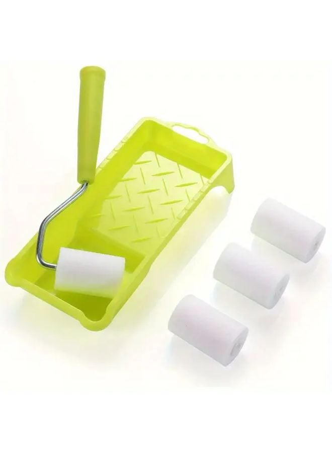 DIY 2 Inch Mini Paint Roller Set With 1pc Frame And Plastic Tray - Image 4